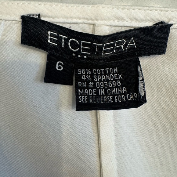 Etcetera White Ruffled Corset Top, sz. 6 - Picture 5 of 5